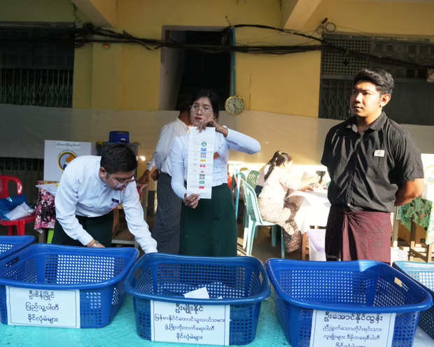 Pemilu Myanmar Selesai di Tengah Perang dan Kontrol Militer yang Makin Kuat
