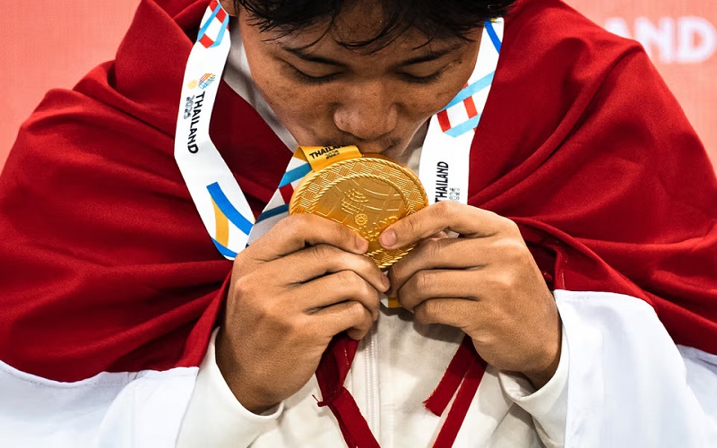 Basral Graito Cetak Emas untuk Indonesia di Skateboard SEA Games 2025