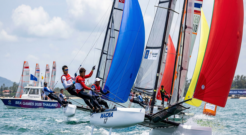 Hari Pembuka Balap Layar SEA Games 2025 Langsung Panas, Persaingan SSL Berjalan Ketat